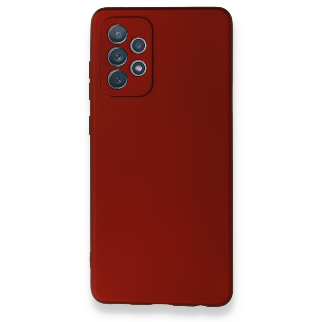 Samsung Galaxy A72 Kılıf Premium Rubber Silikon - Bordo