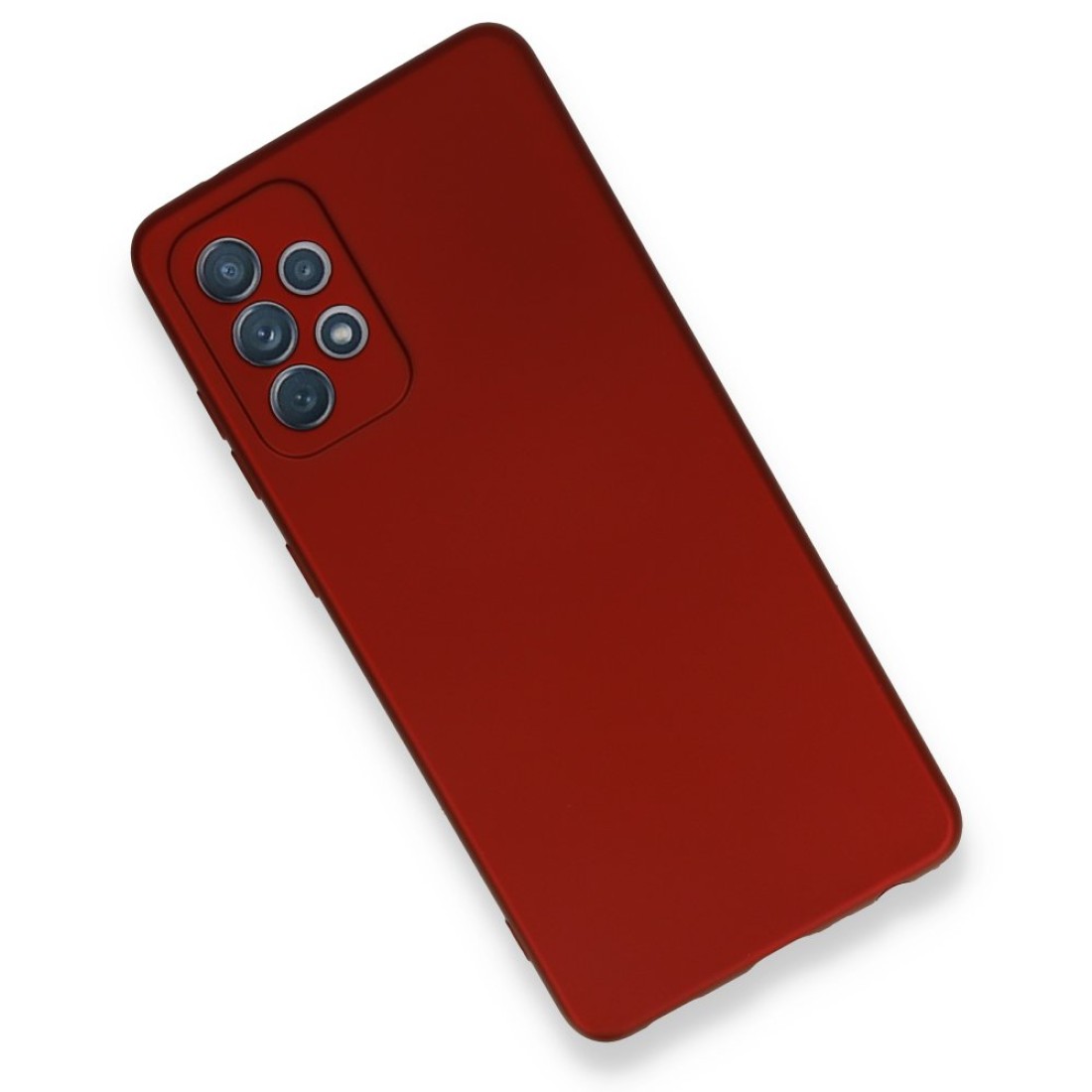 Samsung Galaxy A72 Kılıf Premium Rubber Silikon - Bordo