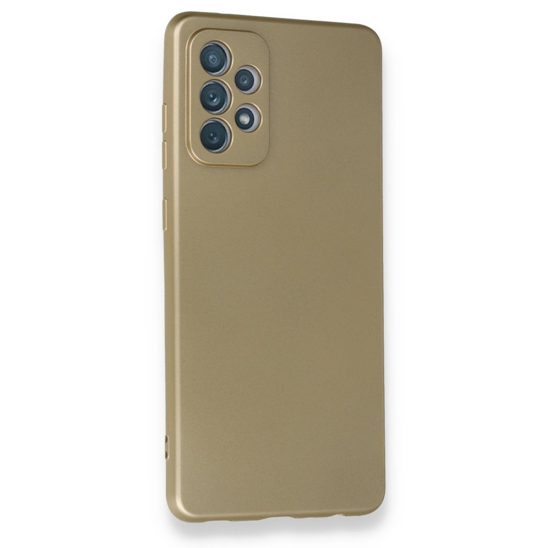 Samsung Galaxy A72 Kılıf Premium Rubber Silikon - Gold