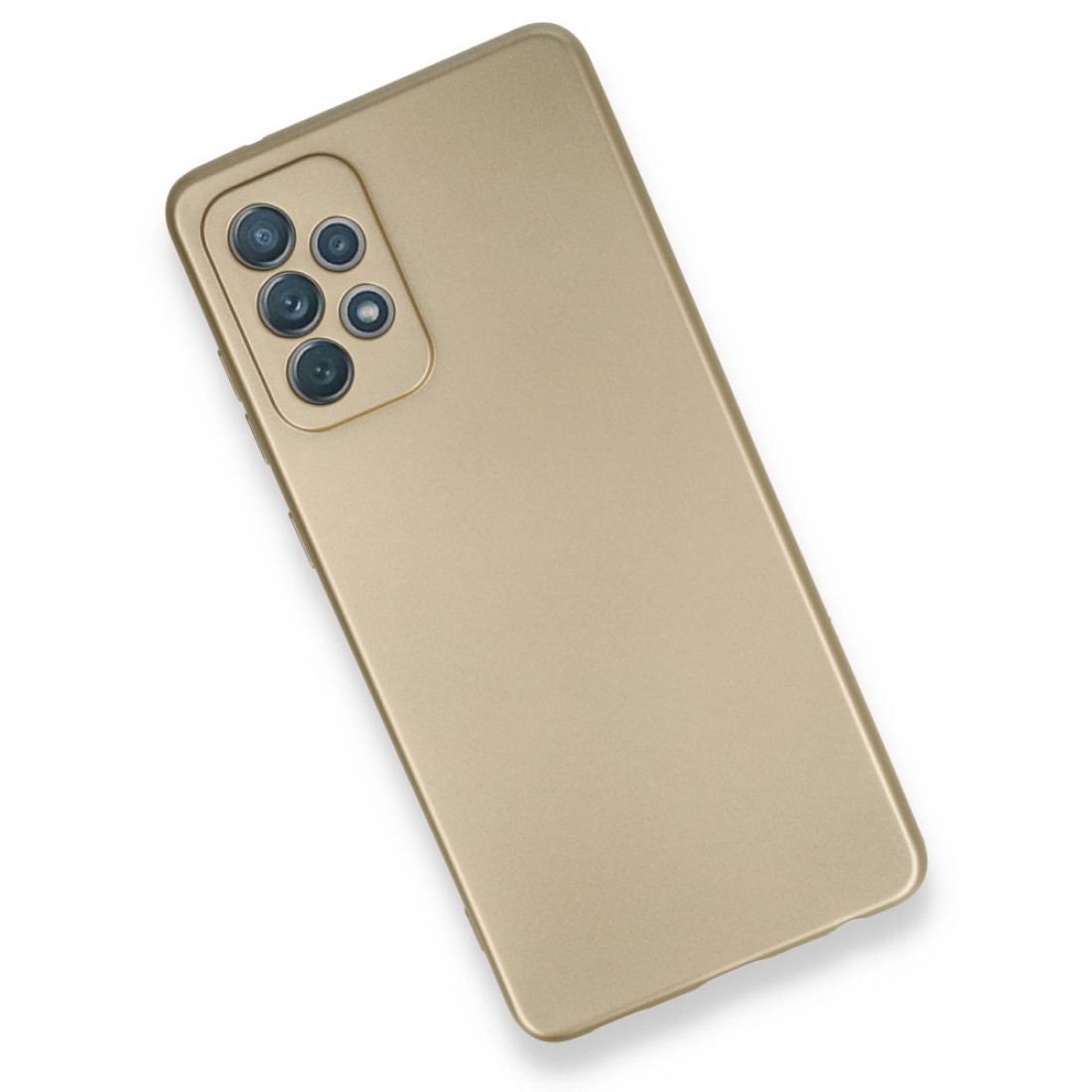 Samsung Galaxy A72 Kılıf Premium Rubber Silikon - Gold