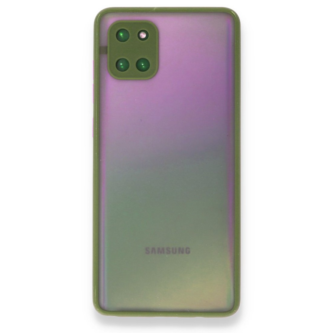 Samsung Galaxy A81 / Note 10 Lite Kılıf Montreal Silikon Kapak - Açık Yeşil