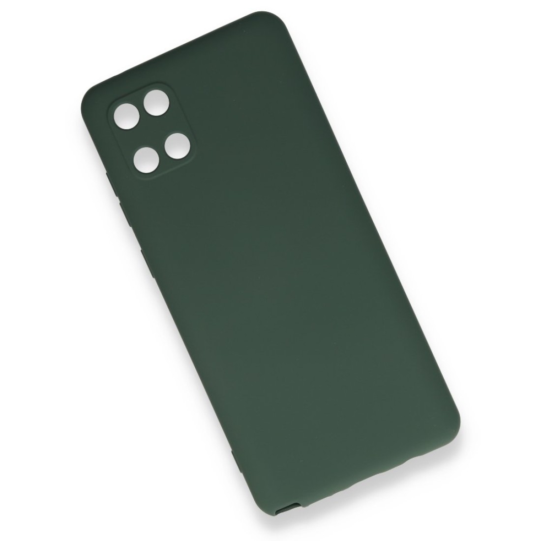 Samsung Galaxy A81 / Note 10 Lite Kılıf Nano içi Kadife  Silikon - Koyu Yeşil