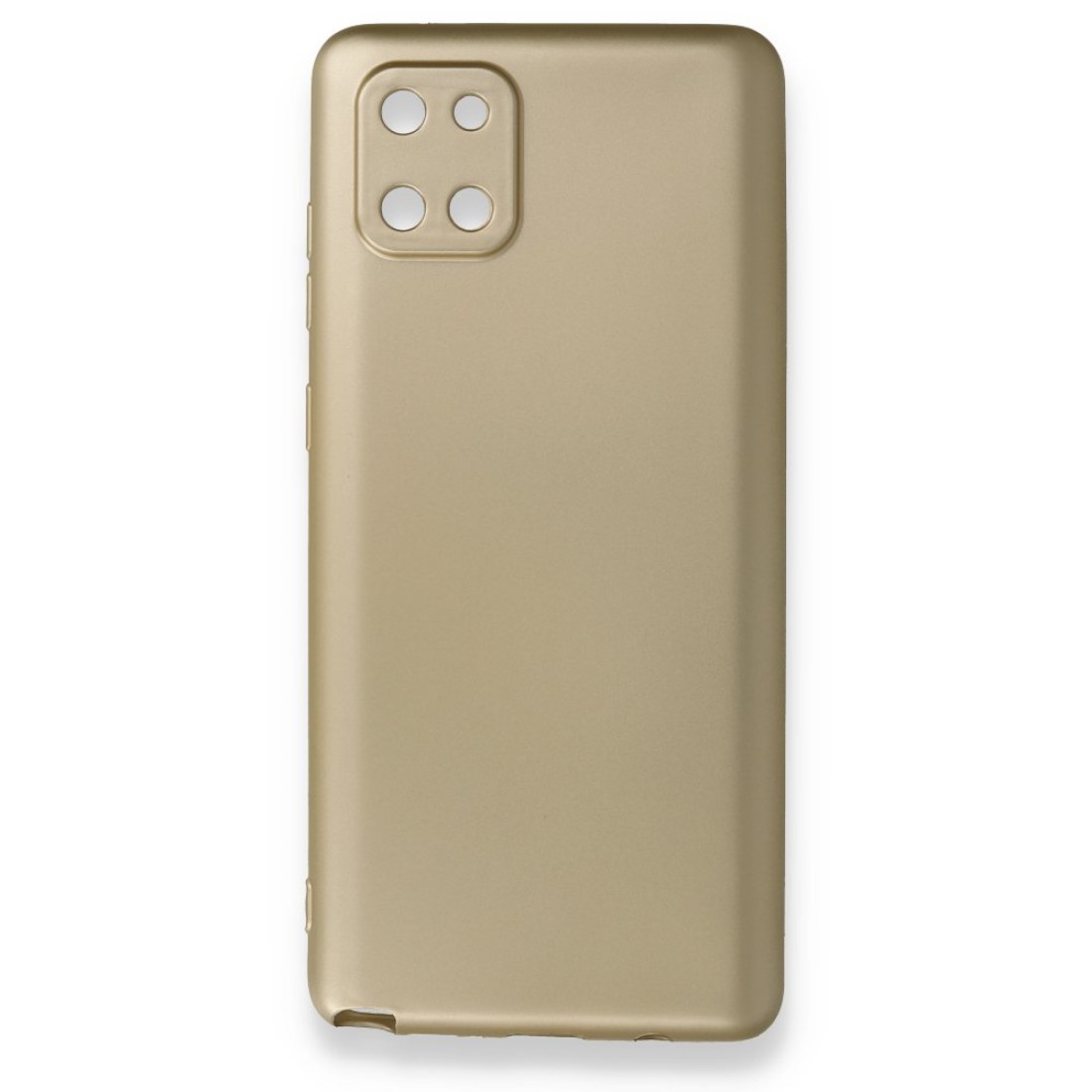 Samsung Galaxy A81 / Note 10 Lite Kılıf Premium Rubber Silikon - Gold
