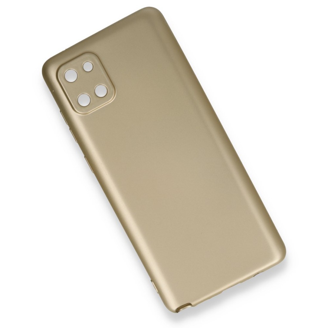 Samsung Galaxy A81 / Note 10 Lite Kılıf Premium Rubber Silikon - Gold