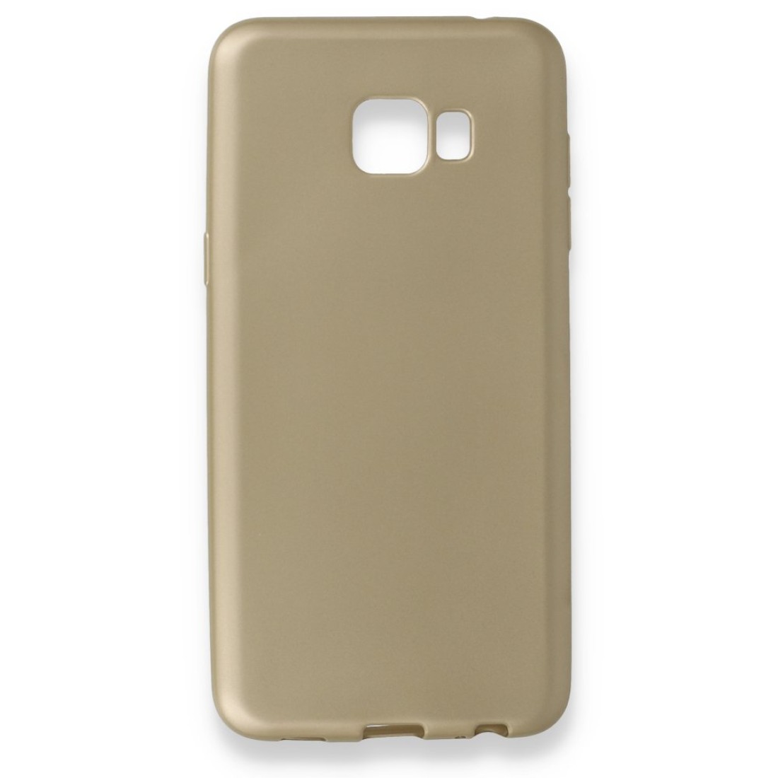 Samsung Galaxy C5 Pro Kılıf Premium Rubber Silikon - Gold