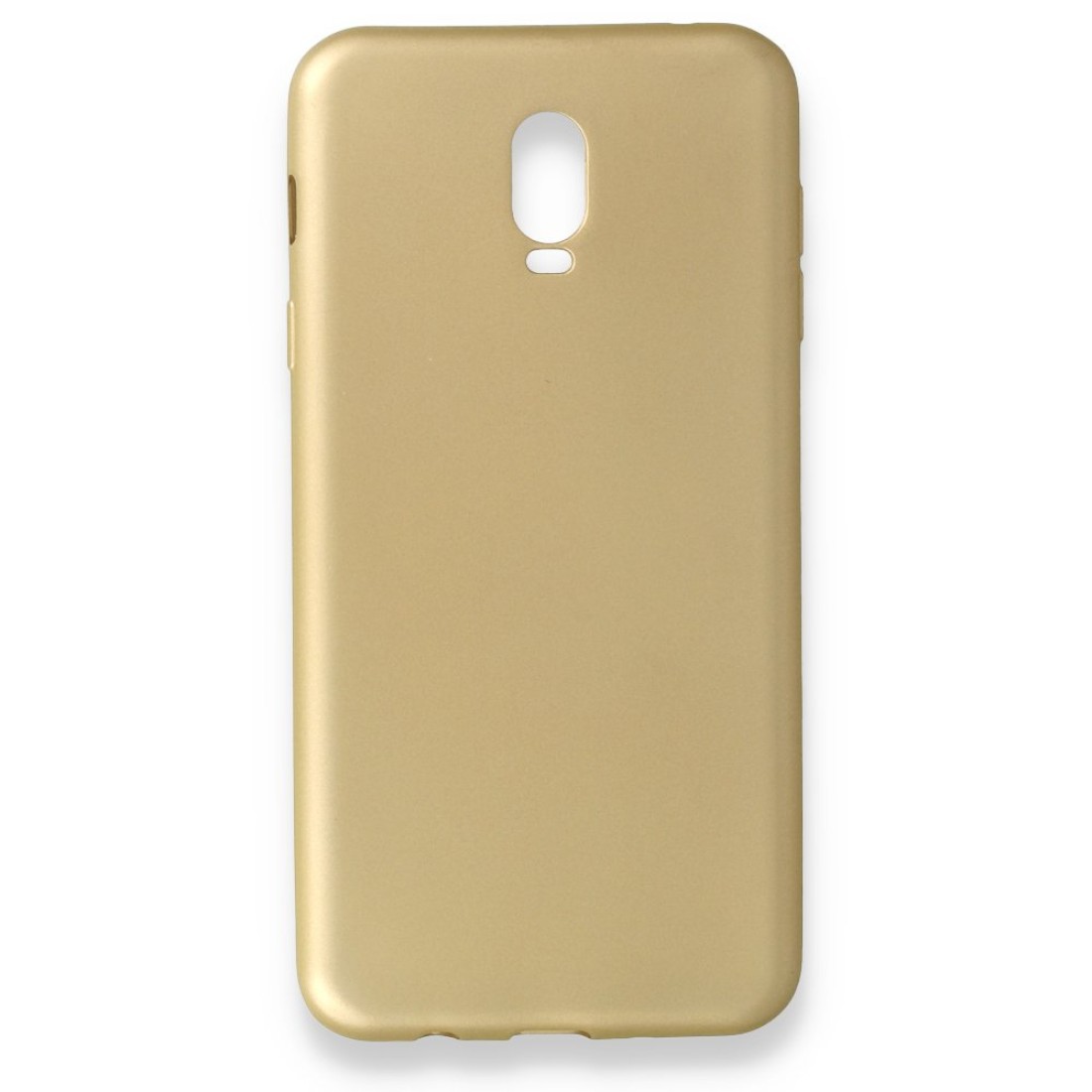 Samsung Galaxy C8 Kılıf Premium Rubber Silikon - Gold