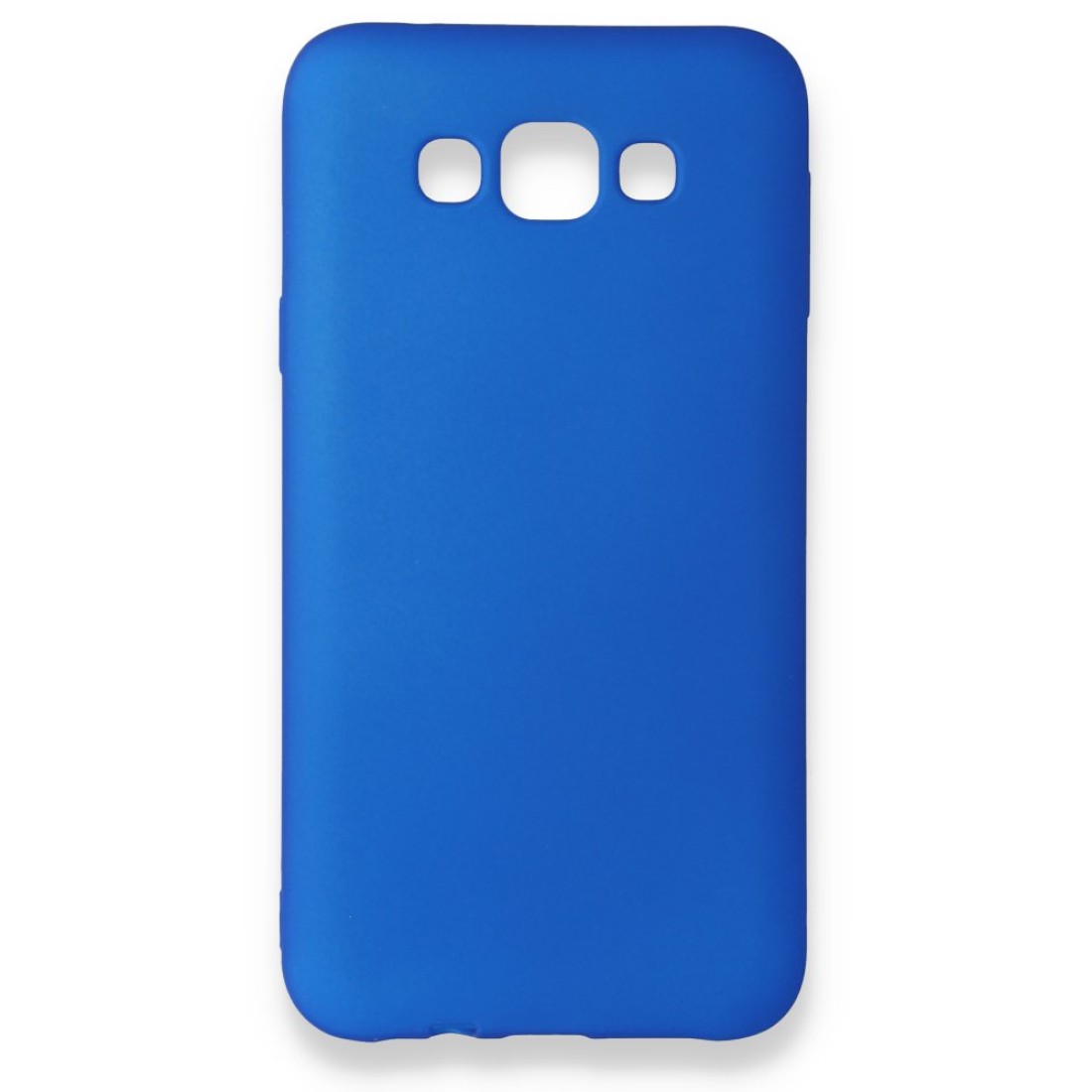 Samsung Galaxy E7 Kılıf Premium Rubber Silikon - Mavi