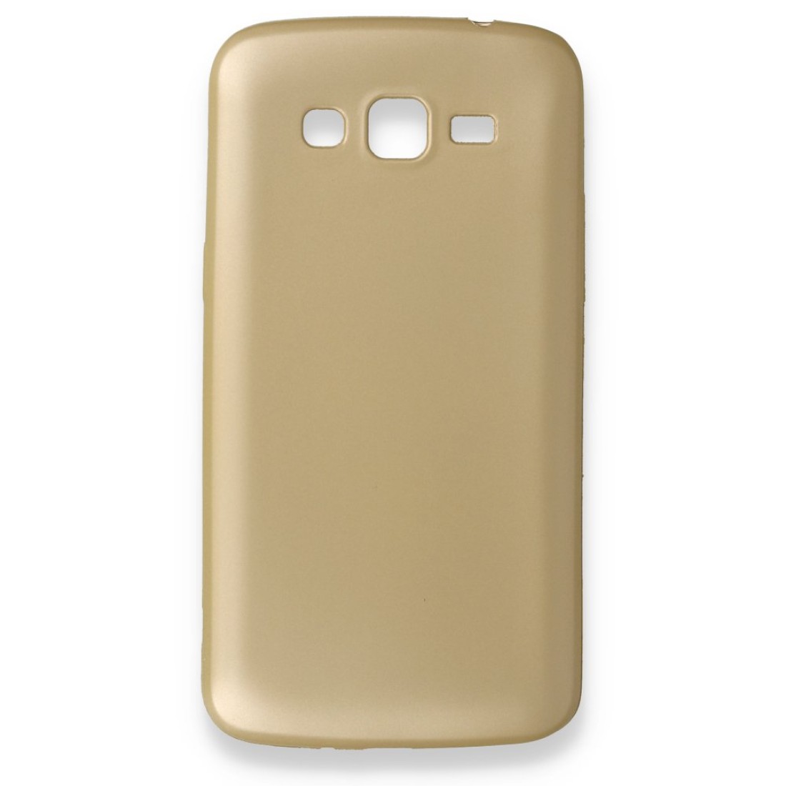 Samsung Galaxy Grand 2 Kılıf Premium Rubber Silikon - Gold