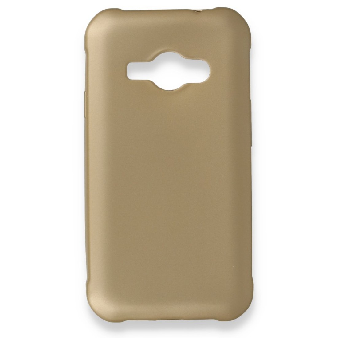 Samsung Galaxy J1 Ace Kılıf Premium Rubber Silikon - Gold