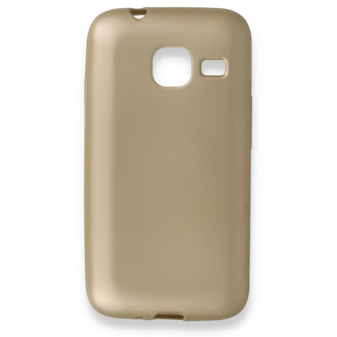 Samsung Galaxy J1 Mini Kılıf Premium Rubber Silikon - Gold