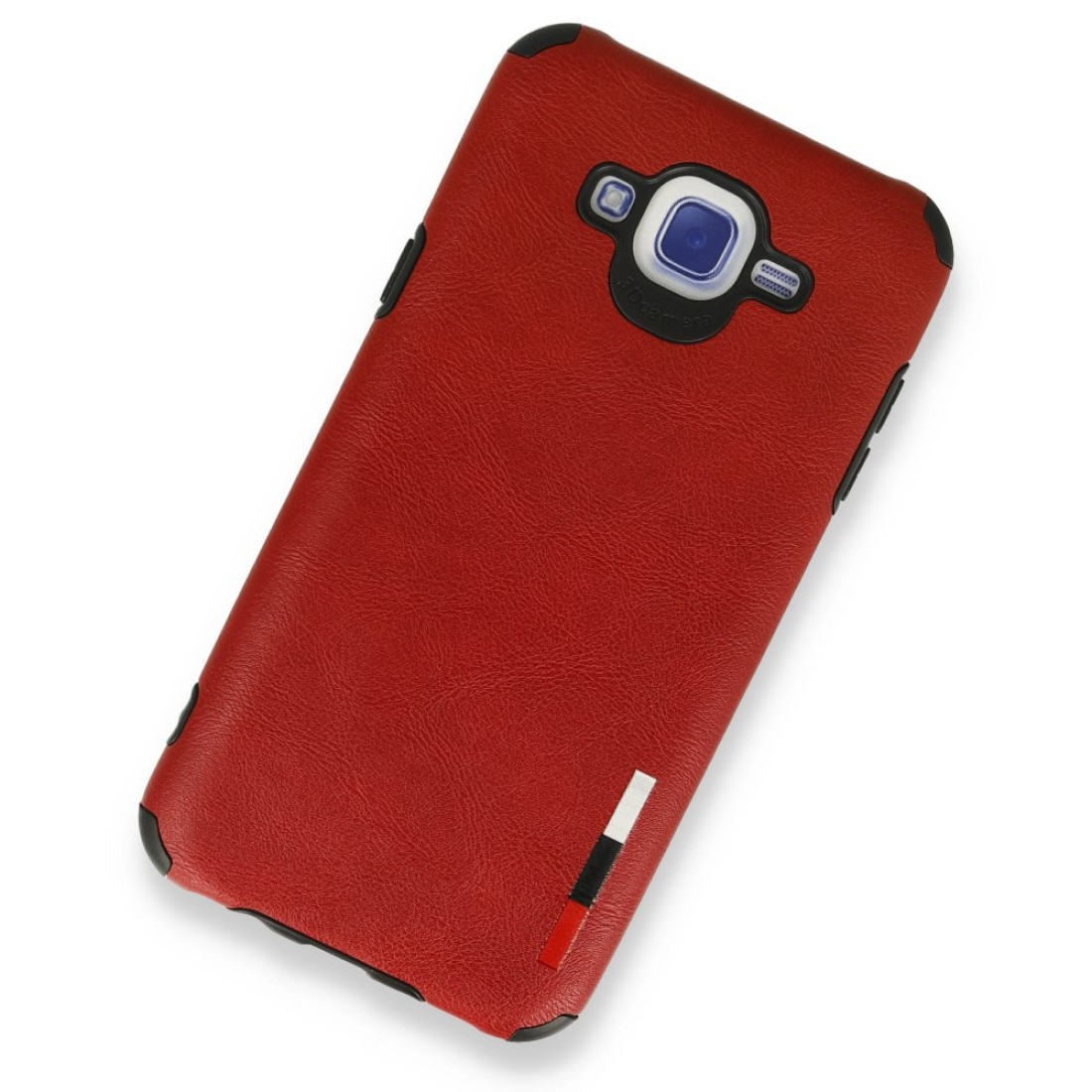 Samsung Galaxy J7 Kılıf Loop Deri Silikon - Kırmızı