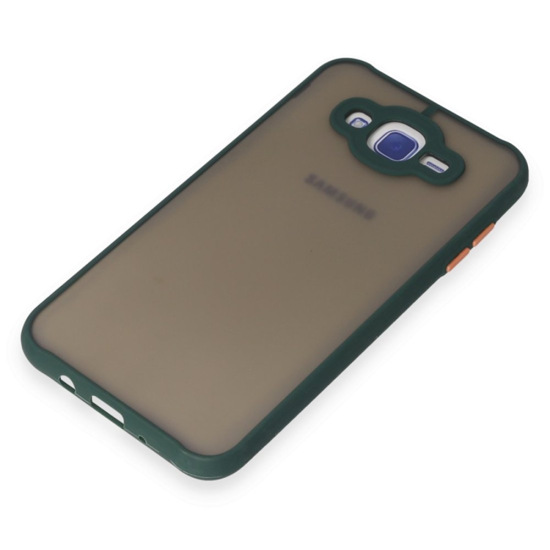 Samsung Galaxy J7 Kılıf Montreal Silikon Kapak - Yeşil