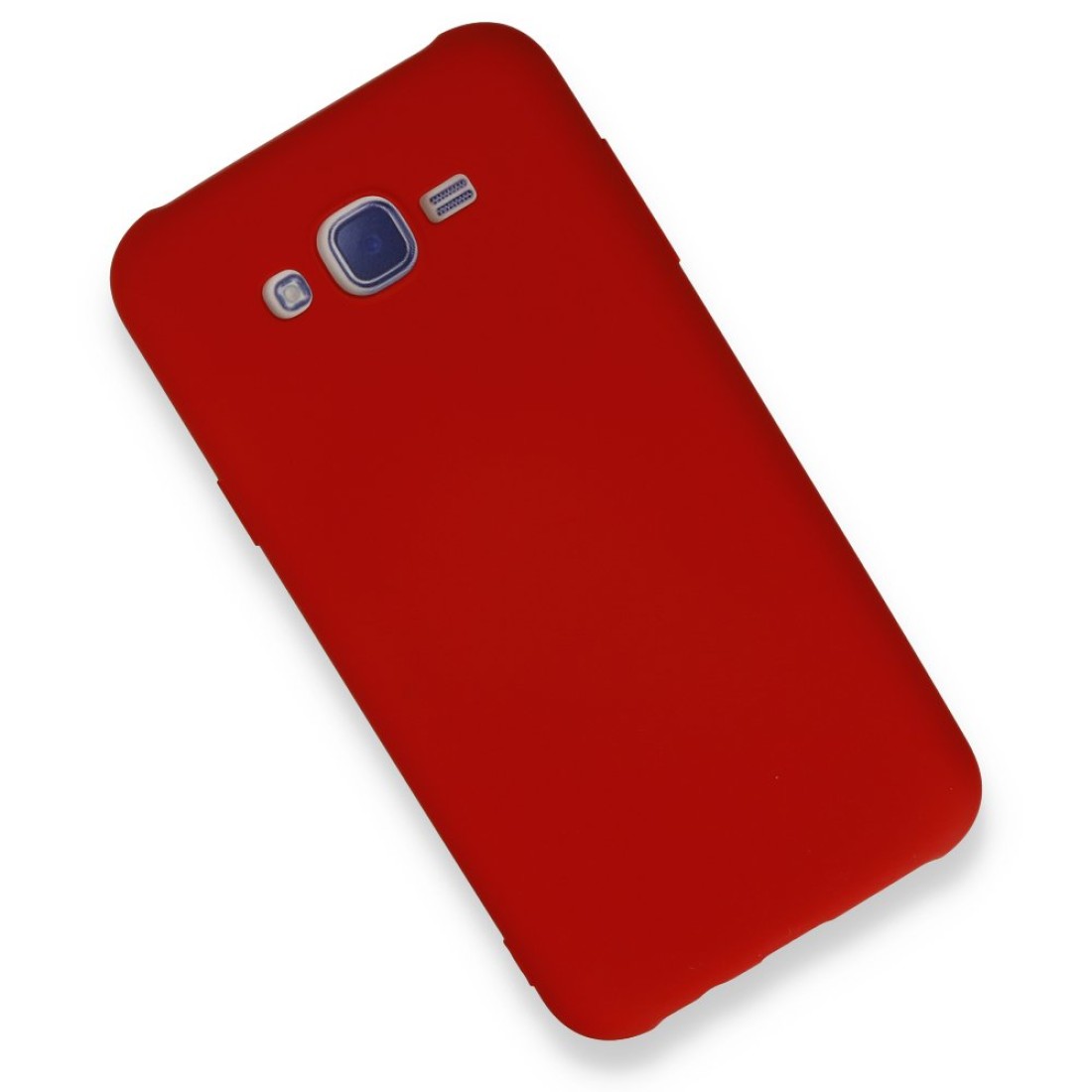 Samsung Galaxy J7 Kılıf Nano içi Kadife  Silikon - Kırmızı