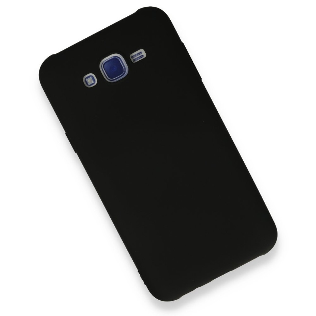 Samsung Galaxy J7 Kılıf Nano içi Kadife  Silikon - Siyah