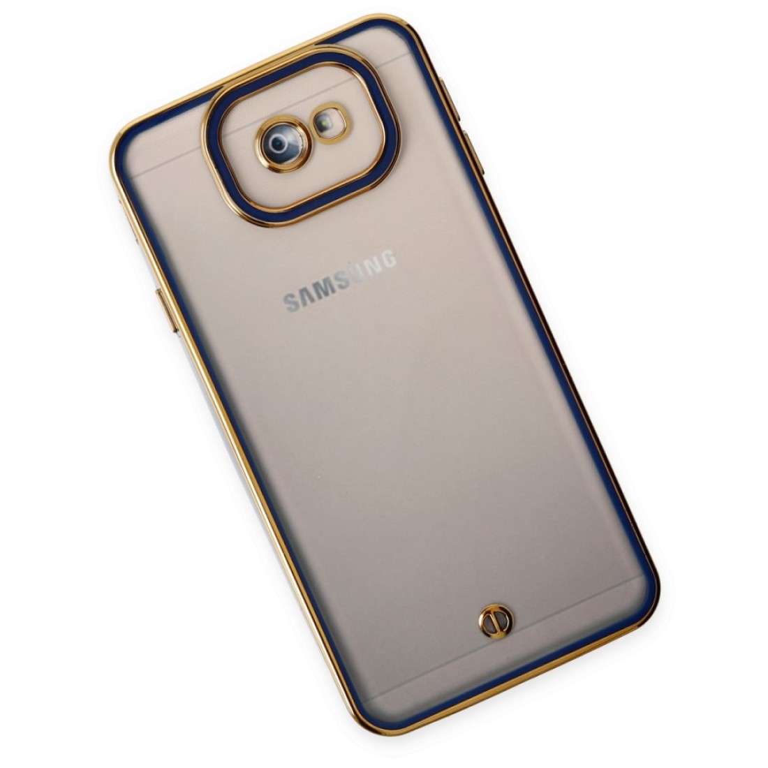 Samsung Galaxy J7 Prime Kılıf Liva Lens Silikon - Mavi