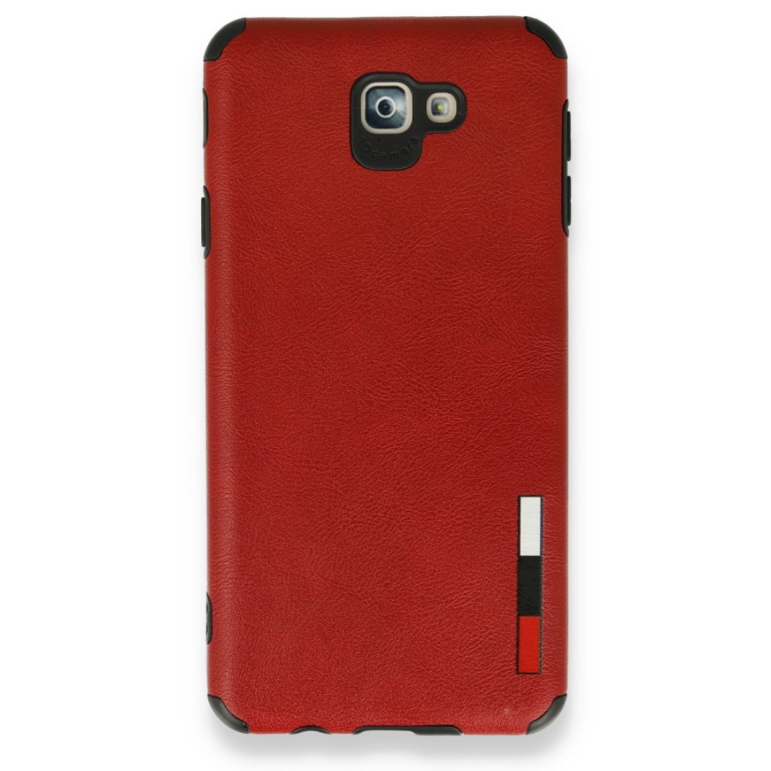 Samsung Galaxy J7 Prime Kılıf Loop Deri Silikon - Kırmızı