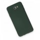 Samsung Galaxy J7 Prime Kılıf Nano içi Kadife  Silikon - Koyu Yeşil