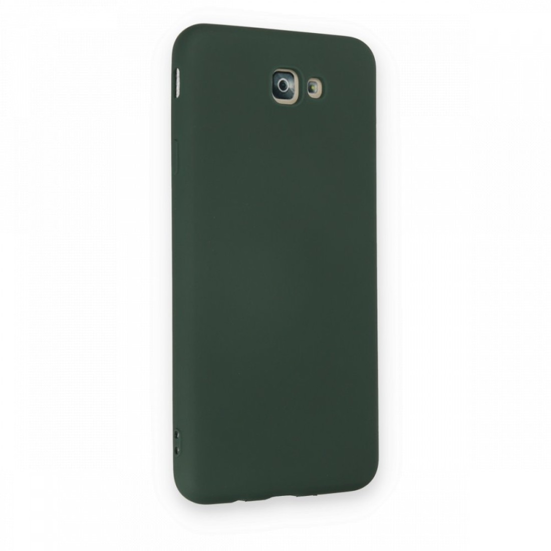 Samsung Galaxy J7 Prime Kılıf Nano içi Kadife  Silikon - Koyu Yeşil