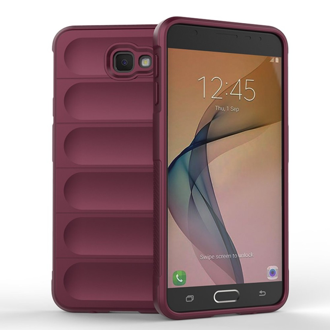 Samsung Galaxy J7 Prime Kılıf Optimum Silikon - Bordo