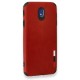 Samsung Galaxy J7 Pro / J730 Kılıf Loop Deri Silikon - Kırmızı