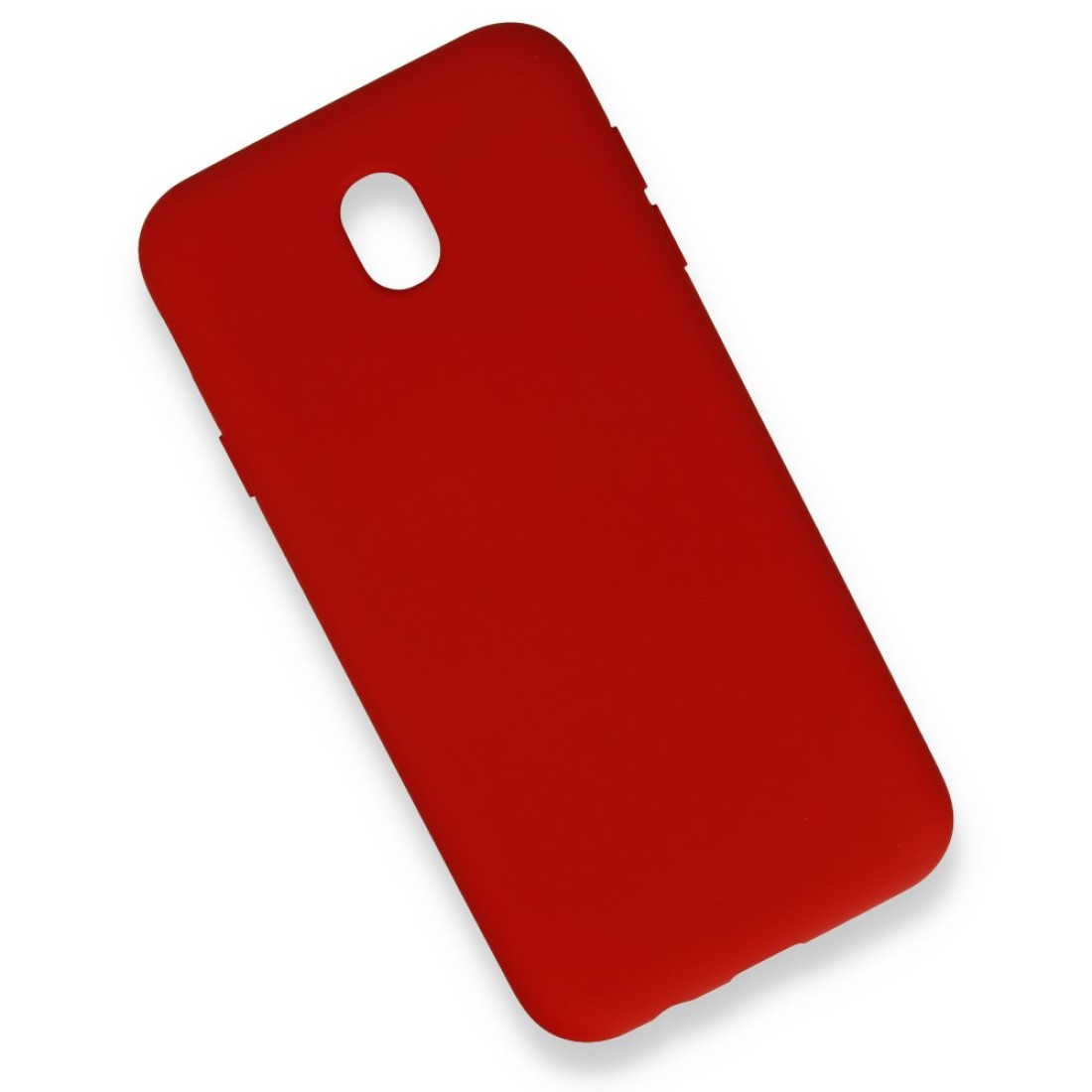Samsung Galaxy J7 Pro / J730 Kılıf Nano içi Kadife  Silikon - Kırmızı