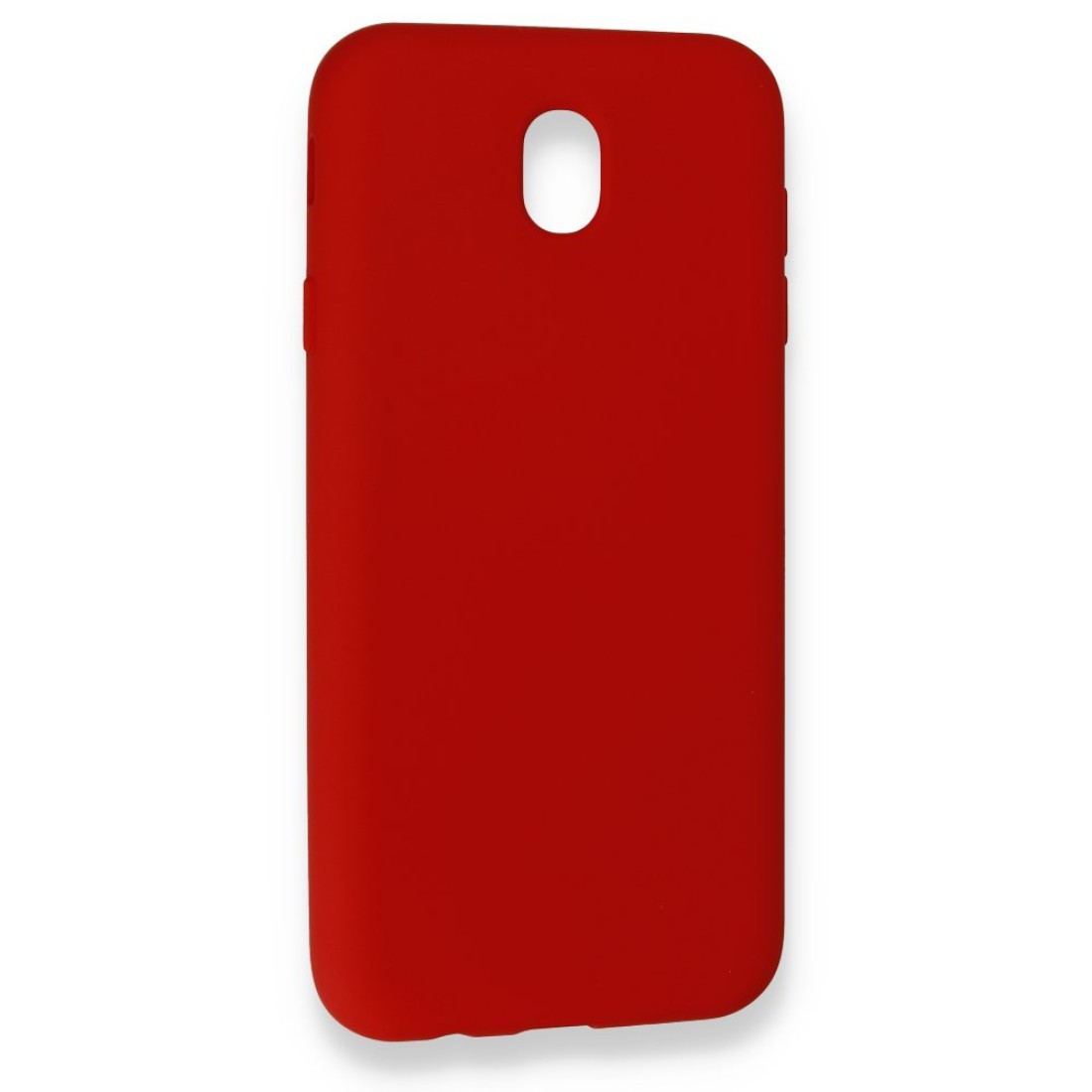 Samsung Galaxy J7 Pro / J730 Kılıf Nano içi Kadife  Silikon - Kırmızı