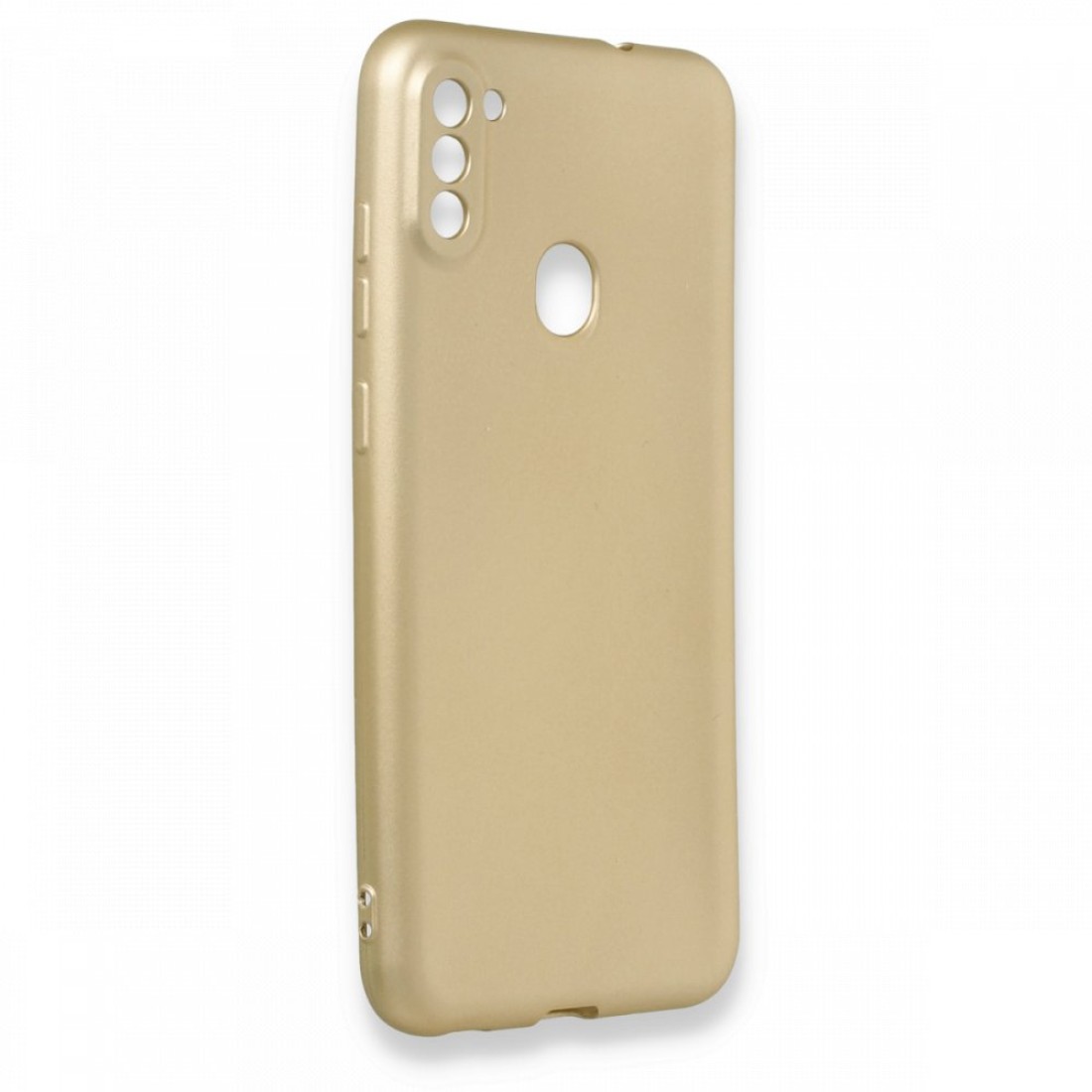 Samsung Galaxy M11 Kılıf Premium Rubber Silikon - Gold
