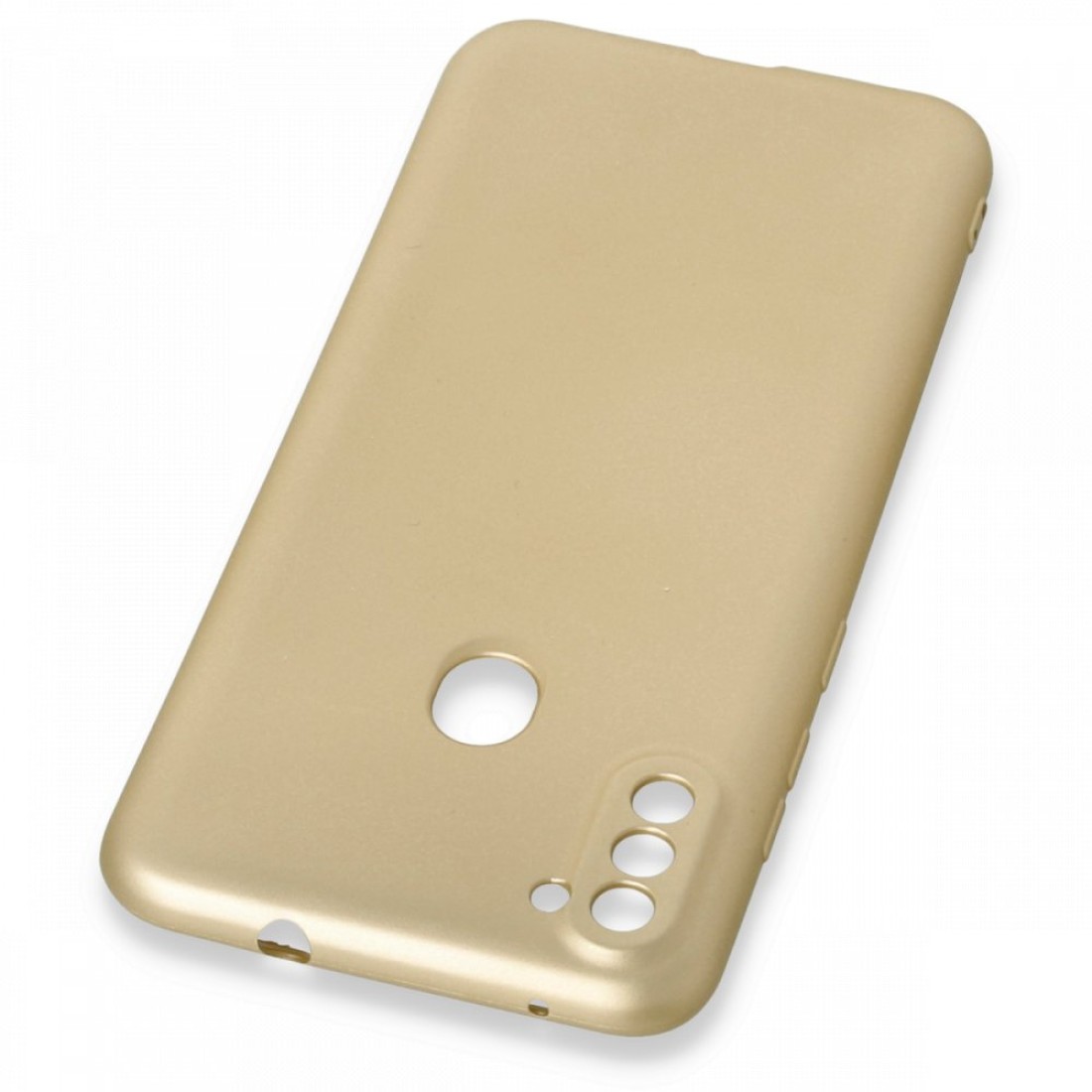 Samsung Galaxy M11 Kılıf Premium Rubber Silikon - Gold