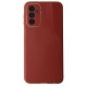 Samsung Galaxy M13 Kılıf Glass Kapak - Bordo