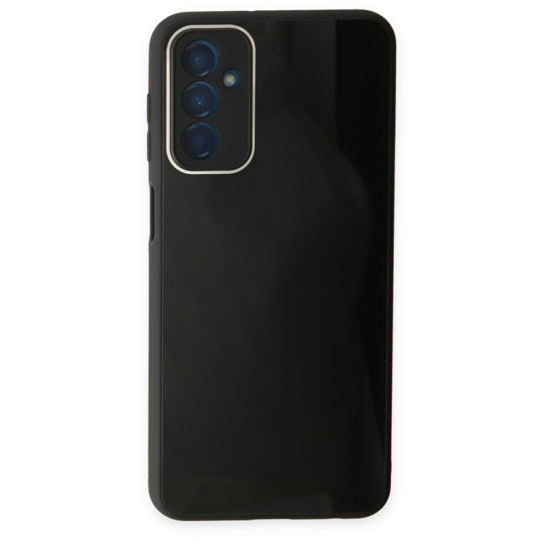 Samsung Galaxy M13 Kılıf Glass Kapak - Siyah