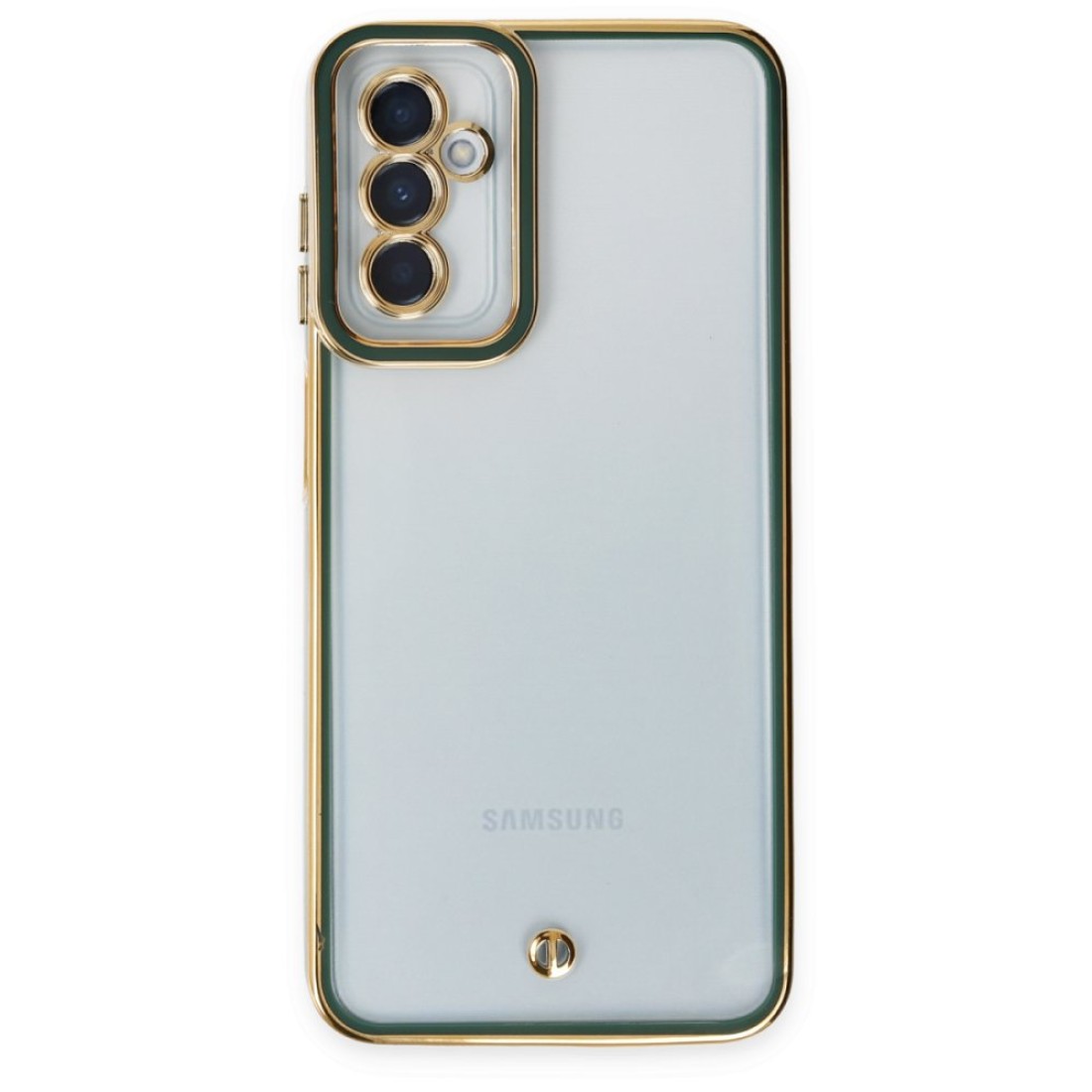 Samsung Galaxy M13 Kılıf Liva Lens Silikon - Yeşil