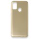 Samsung Galaxy M21 Kılıf Premium Rubber Silikon - Gold