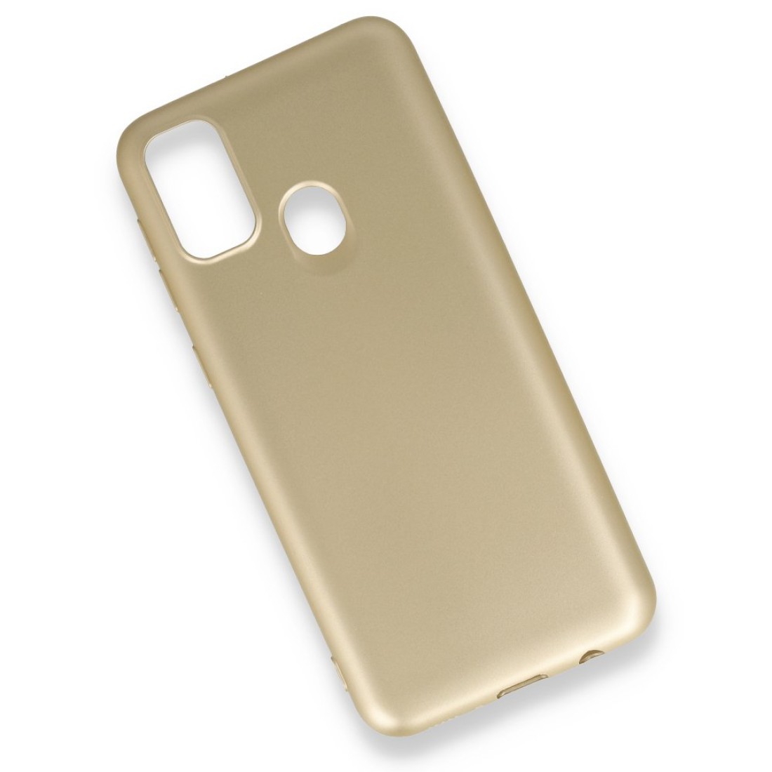 Samsung Galaxy M21 Kılıf Premium Rubber Silikon - Gold