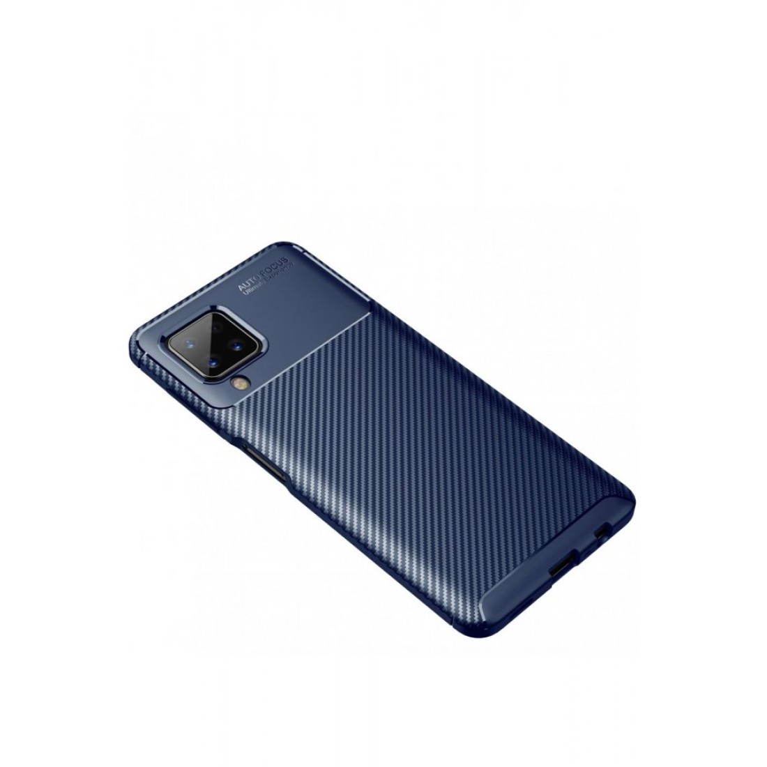 Samsung Galaxy M22 Kılıf Focus Karbon Silikon - Lacivert