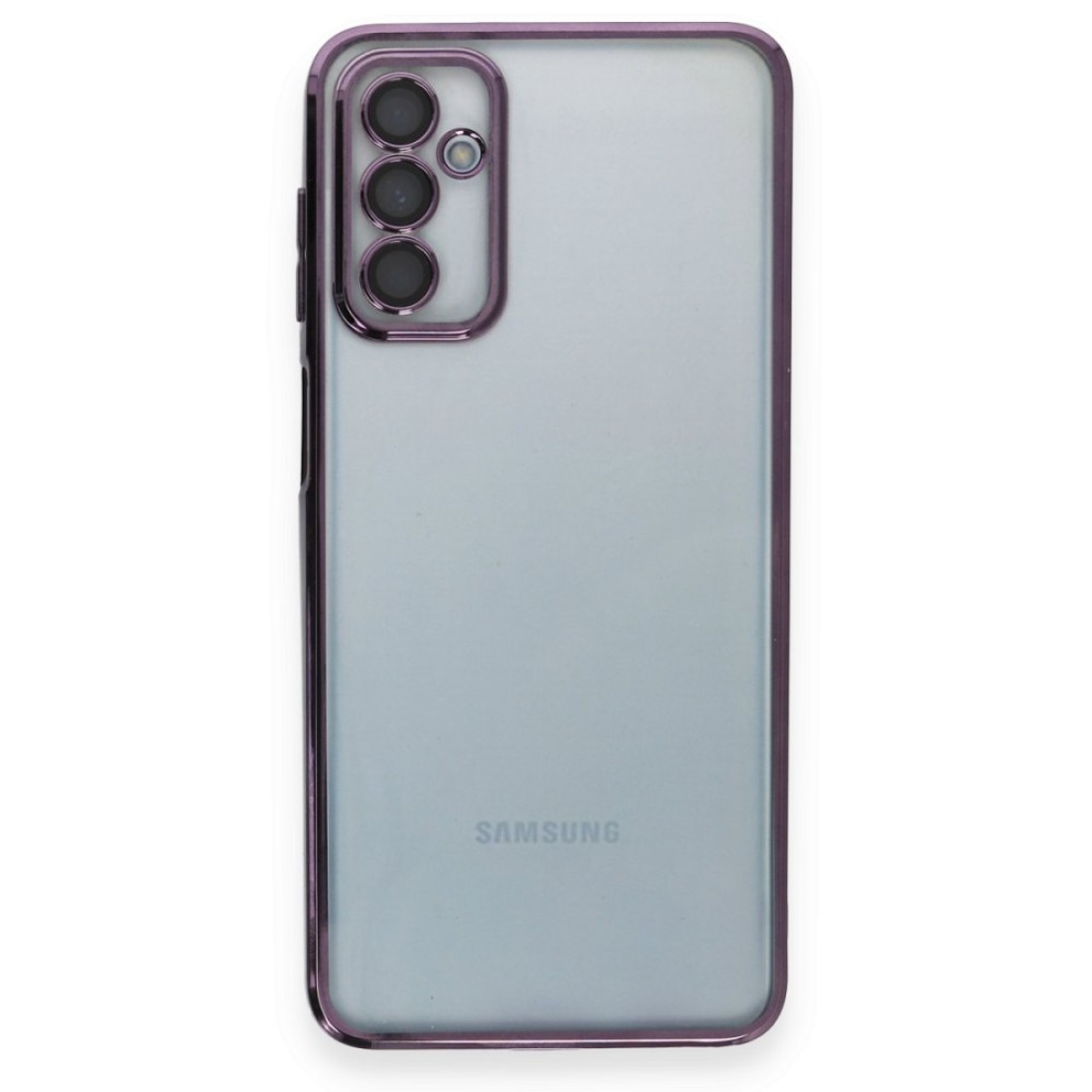 Samsung Galaxy M23 Kılıf Razer Lensli Silikon - Mor