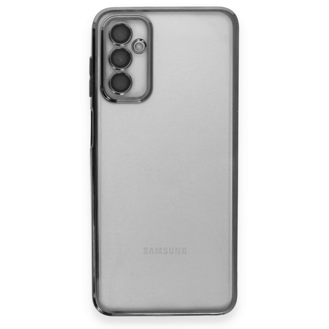 Samsung Galaxy M23 Kılıf Razer Lensli Silikon - Siyah