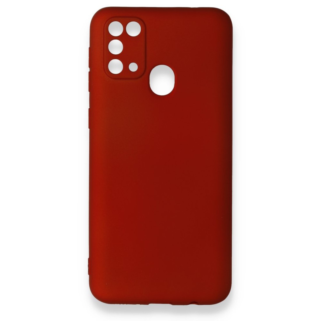 Samsung Galaxy M31 Kılıf Premium Rubber Silikon - Bordo