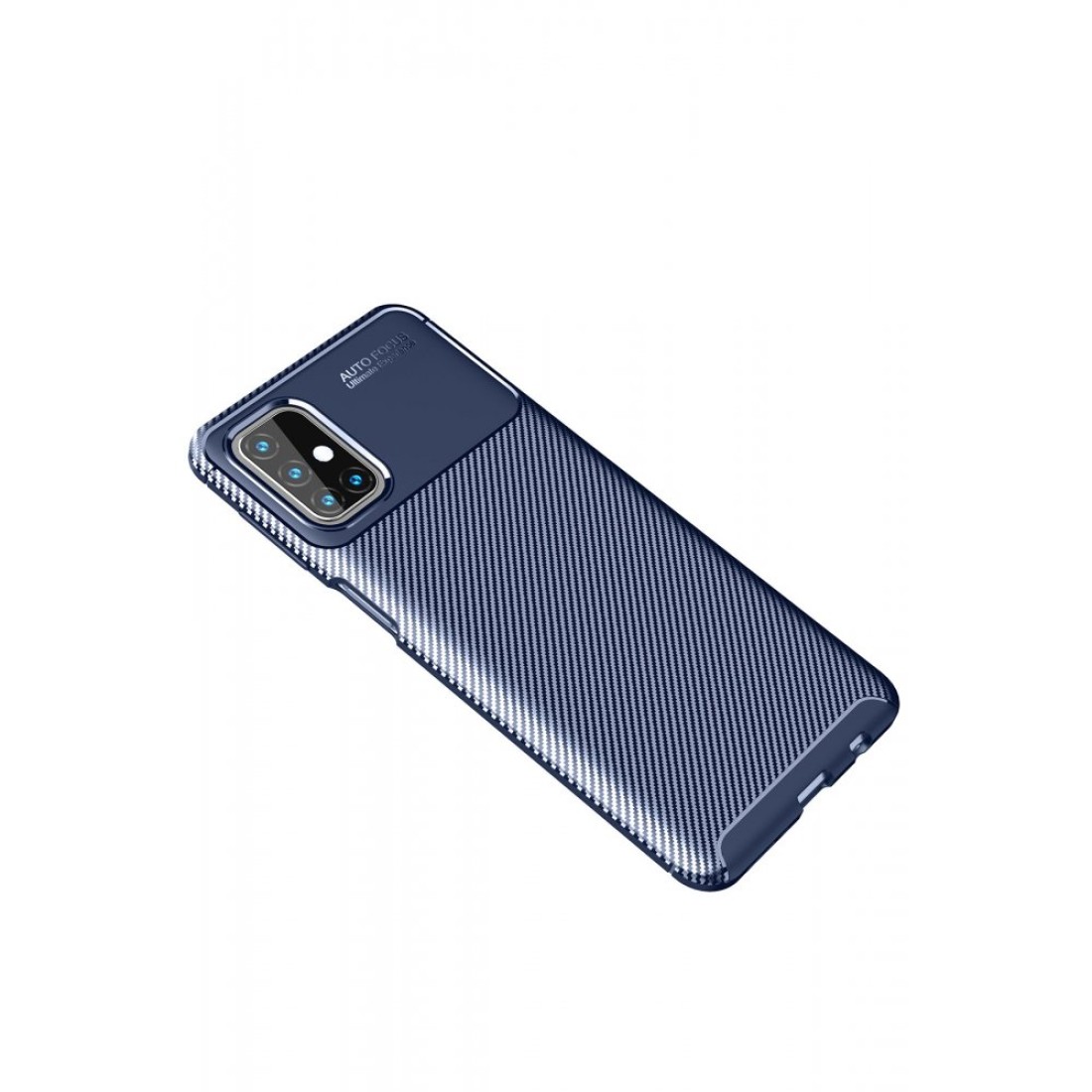 Samsung Galaxy M31S Kılıf Focus Karbon Silikon - Lacivert