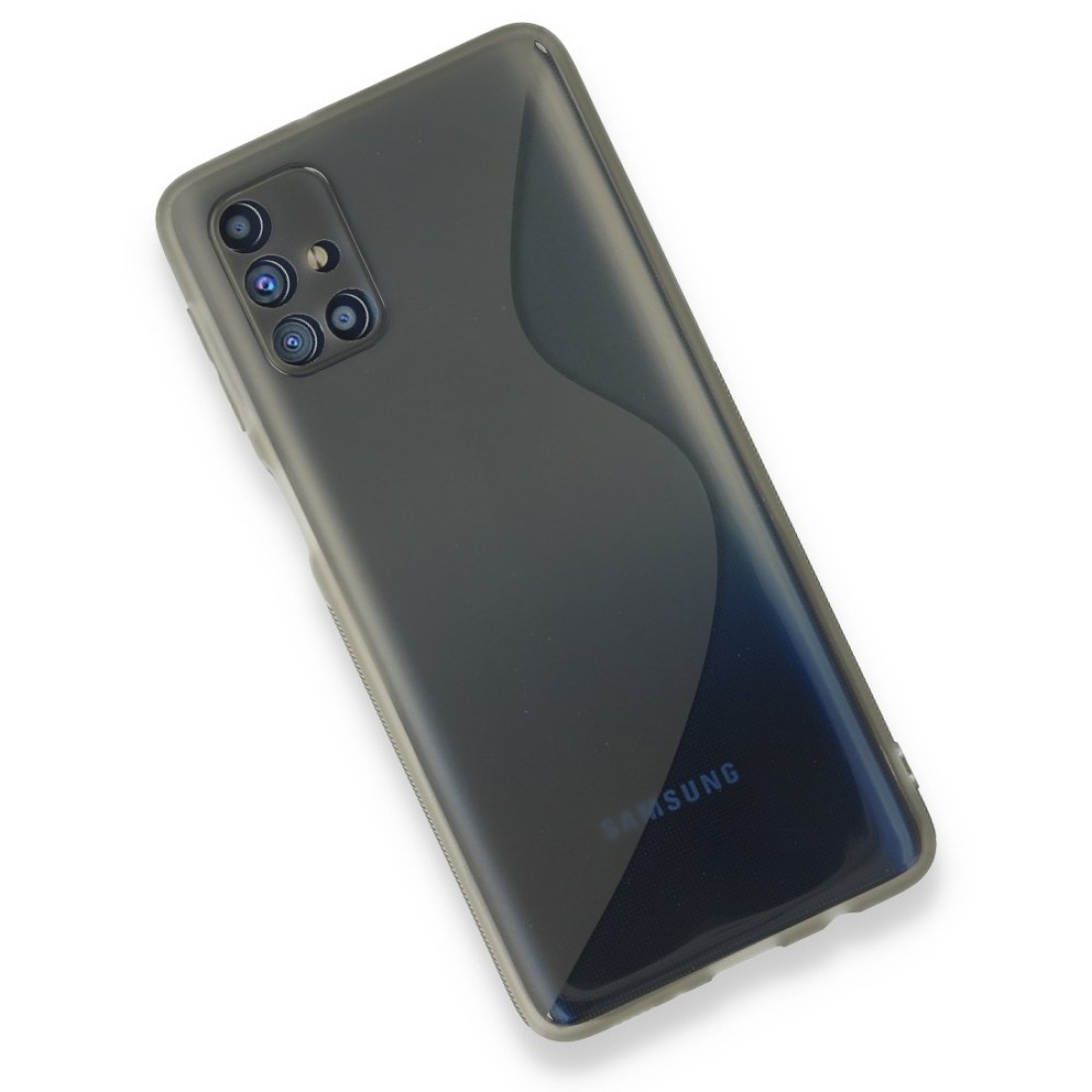 Samsung Galaxy M31S Kılıf S Silikon - Gri