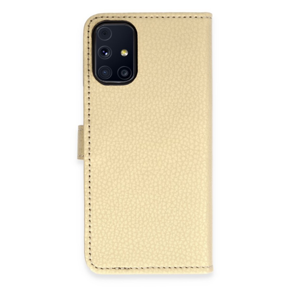 Samsung Galaxy M31S Kılıf Trend S Plus Kapaklı Kılıf - Gold