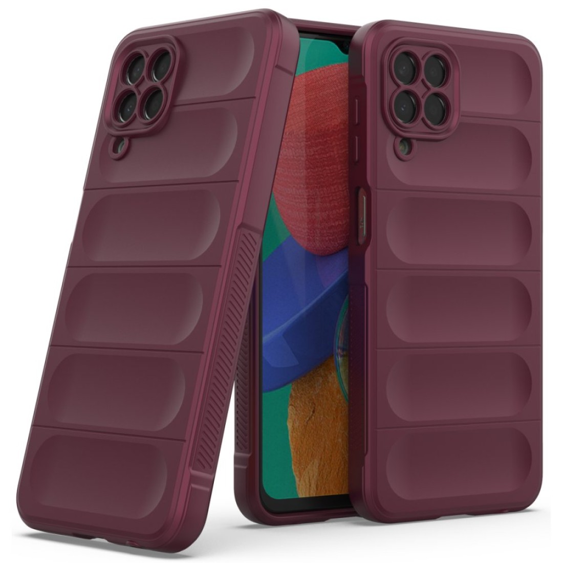 Samsung Galaxy M33 Kılıf Optimum Silikon - Bordo