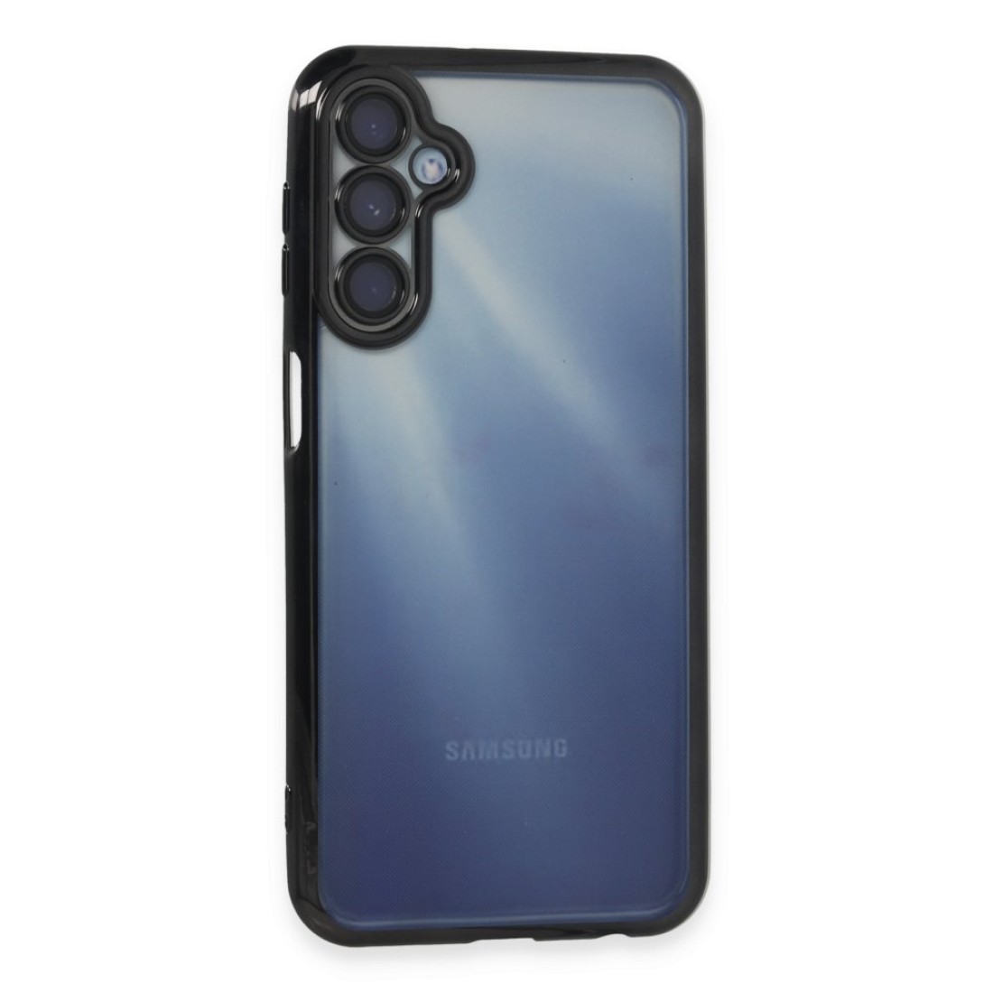 Samsung Galaxy M34 5G Kılıf Razer Lensli Silikon - Siyah