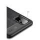 Samsung Galaxy M51 Kılıf Focus Derili Silikon - Siyah