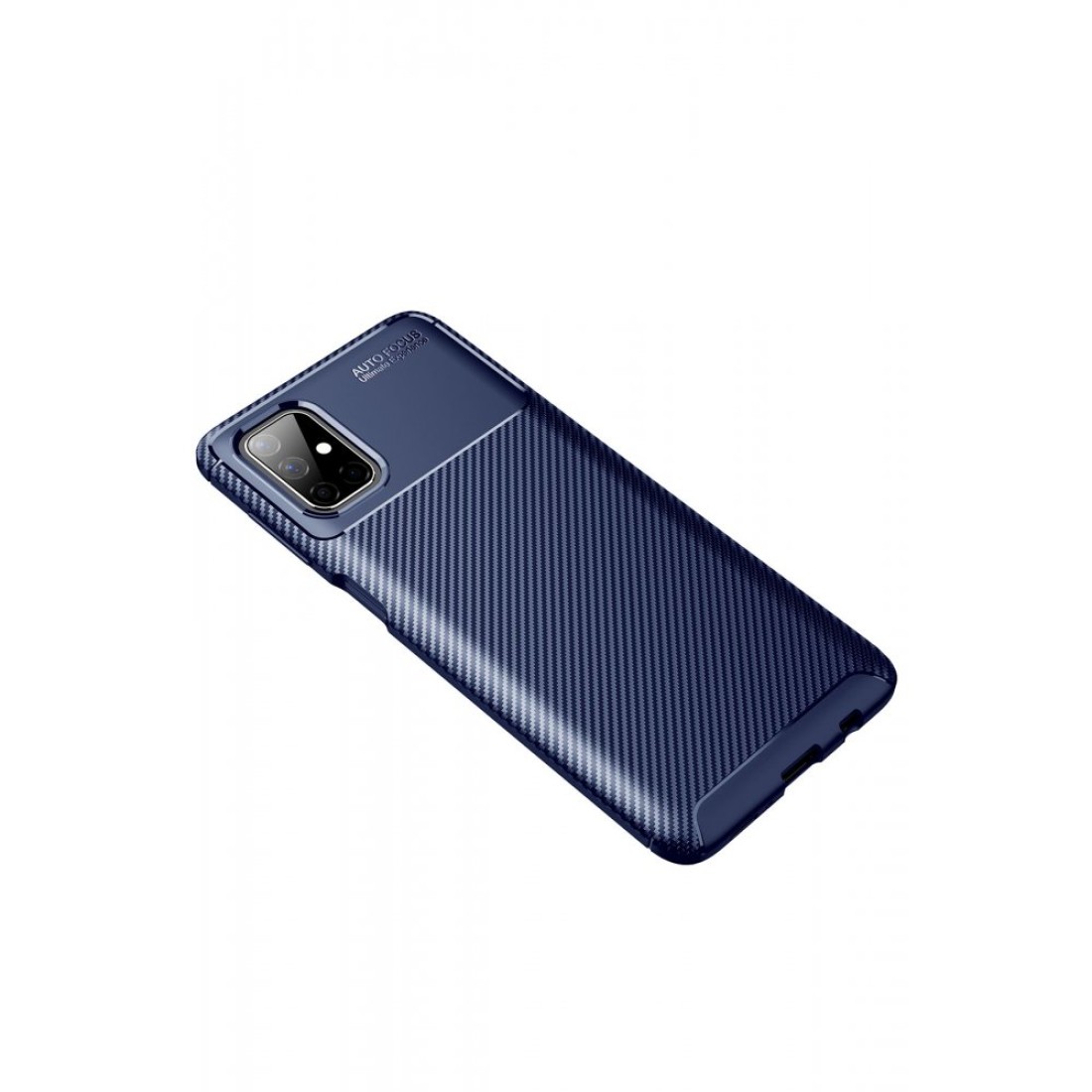 Samsung Galaxy M51 Kılıf Focus Karbon Silikon - Lacivert