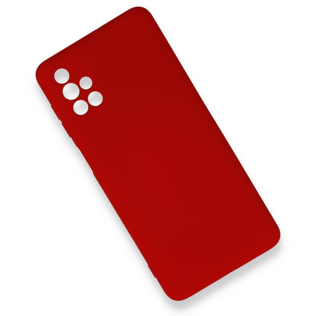 Samsung Galaxy M51 Kılıf Nano içi Kadife  Silikon - Kırmızı