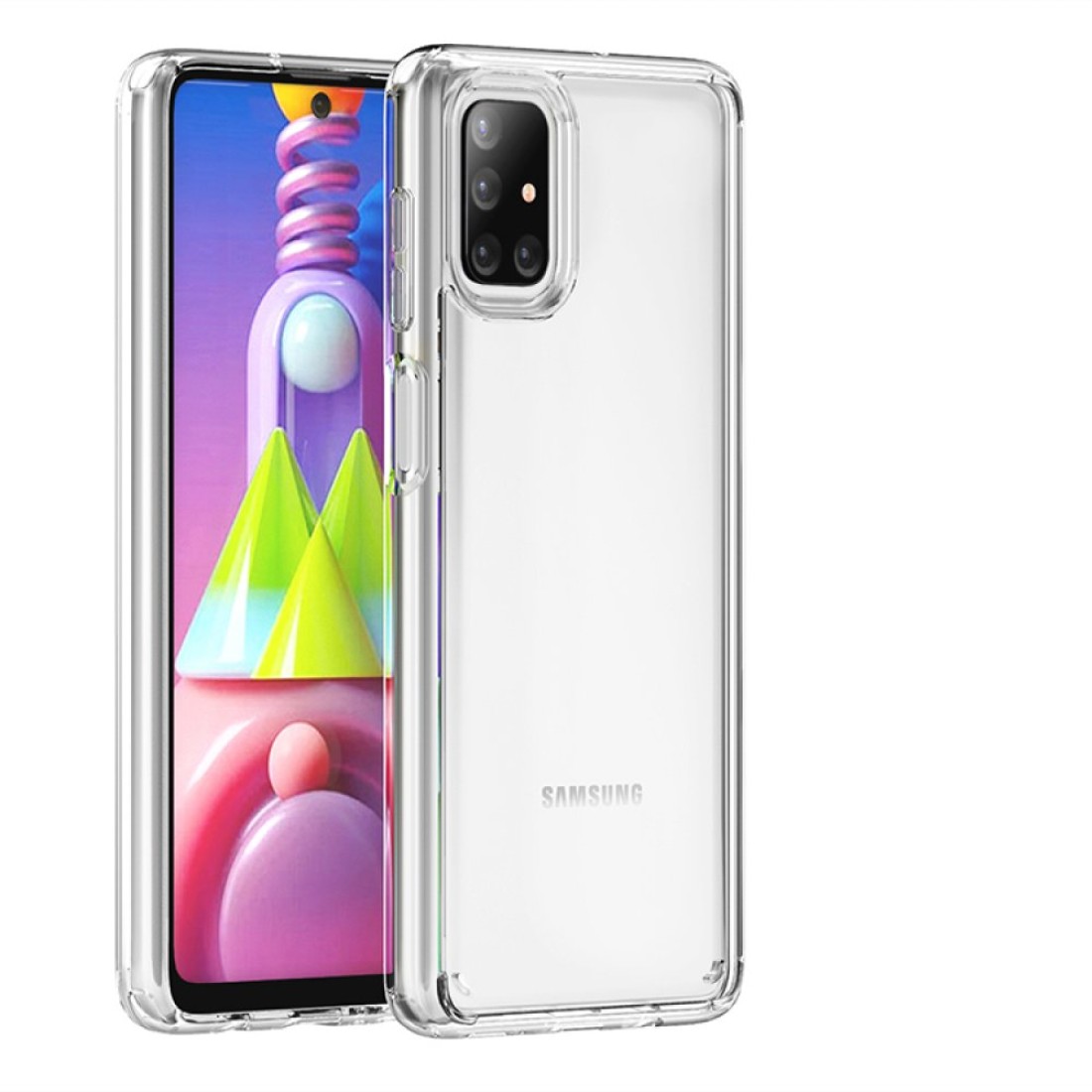 Samsung Galaxy M51 Kılıf Lüx Şeffaf Silikon