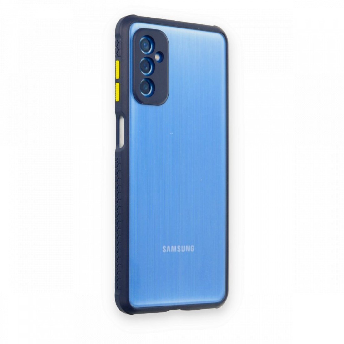 Samsung Galaxy M52 5G Kılıf Miami Şeffaf Silikon  - Lacivert