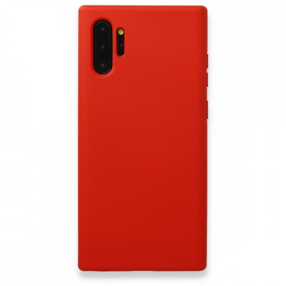 Samsung Galaxy Note 10 Plus Kılıf Nano içi Kadife  Silikon - Kırmızı