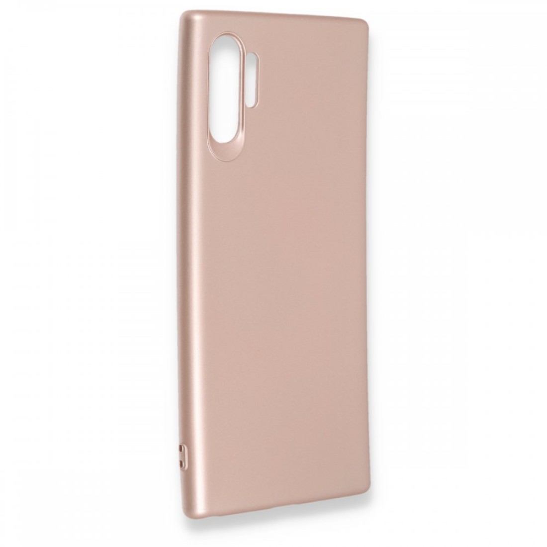 Samsung Galaxy Note 10 Plus Kılıf Premium Rubber Silikon - Rose Gold