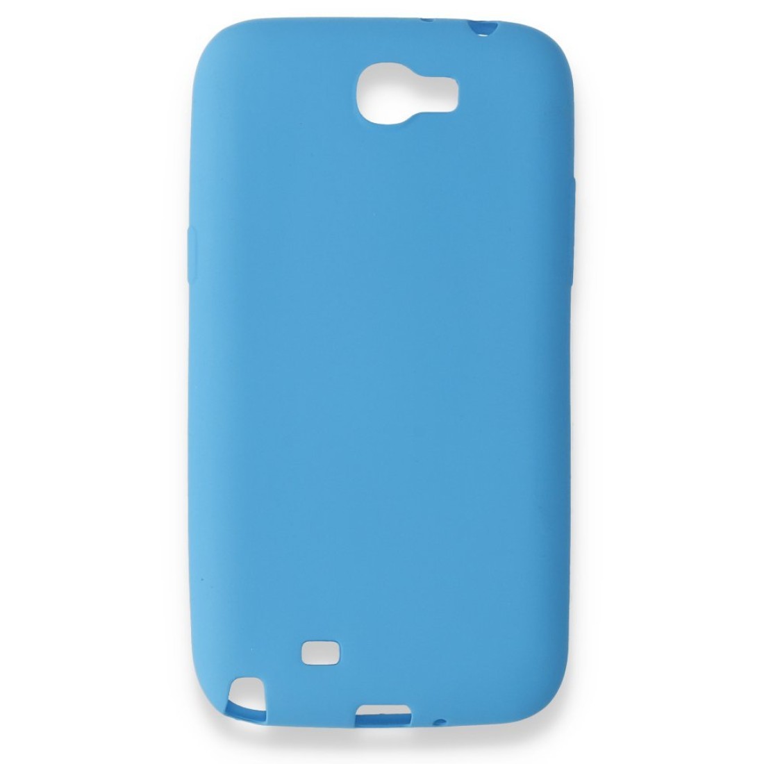 Samsung Galaxy Note 2 / N7100 Kılıf Premium Rubber Silikon - Mavi